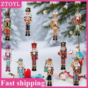 ZTOYL💝 12PCS Nutcracker Wooden Decorative Set - Christmas Gift Party Decoration And Home Decor