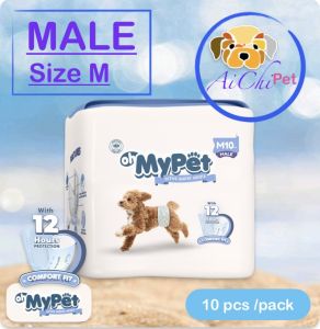 Oh Mypet Popok Anjing dan kucing Jantan SIZE M isi 10pcs/pack