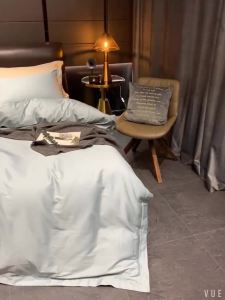 LZD 60 Bộ Chăn Ga Gối Đệm Cotton Dài Cotton Màu Trơn Một Sản Phẩm Xuất Khẩu