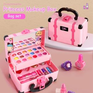Fast Deliveries 32PCS Kids Makeup Toys Girls Real Makeup Kit Washable Non-toxic Makeup Toy Set Retro Beauty Makeup