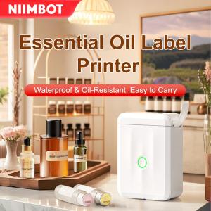 Niimbot D110 Label Printer Wireless Bluetooth Thermal Portable for Android IOS Waterproof Oil-Resistant Easy Carry Essential Oil Printer