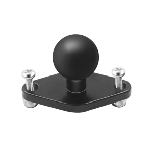 Motorcycle Handlebar Clamp Base 25mm Rubber Ball for Head Mount for Microphone Cellphones Navigation Bracket Accesso