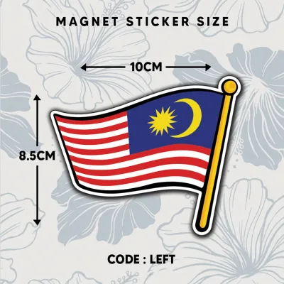 Malaysia Flag Car Magnet Sticker