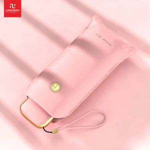 LORDWEY&OLYCAT Luxury Mini Flat Umbrella Ladies Portable Transparent Umbrella UV Protection Sunshade Umbrella Girls Umbrella Windproof
