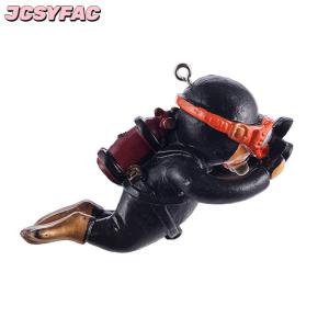JCSYFAC Kawaii nhựa frogman đồ trang trí hồ cá thú vị nổi trang trí mô phỏng Mini thợ lặn bể cá Phụ kiện hồ cá