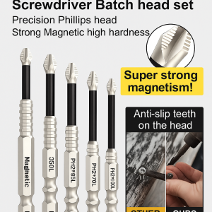 9 Piece Magnetic Drill Bit Set Strong Magnetic Adsorption Durable And Durable Drilling Tool