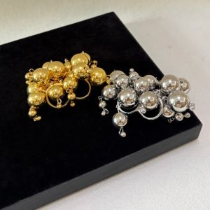 WININ Vintage Metal Balls Ring Round Ball Silver/Gold Fashion Finger Jewelry Exaggerated Cold Tone Punk Tassel Ring for Women