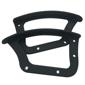 ที่พักแขนเก้าอี้สำนักงานพลาสติกที่แสนสบายอุปกรณ์โครงสร้างรองรับการติดตั้งน้อยกว่าทำงานร่วมกับเก้าอี้คอมพิวเตอร์ที่หลากหลาย