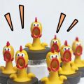 3Pcs New Keyboard Fidget Toy Yellow Chick Keyboard Keychain Creative Scream Chicken Press Button Keychains Fun Stress-relieving Toy. 