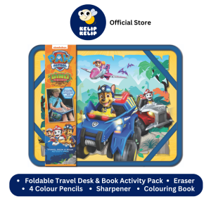 Paw Patrol Foldable Lap Desk Activity Pack For Kids With Colouring Book & Pencils & Stationery