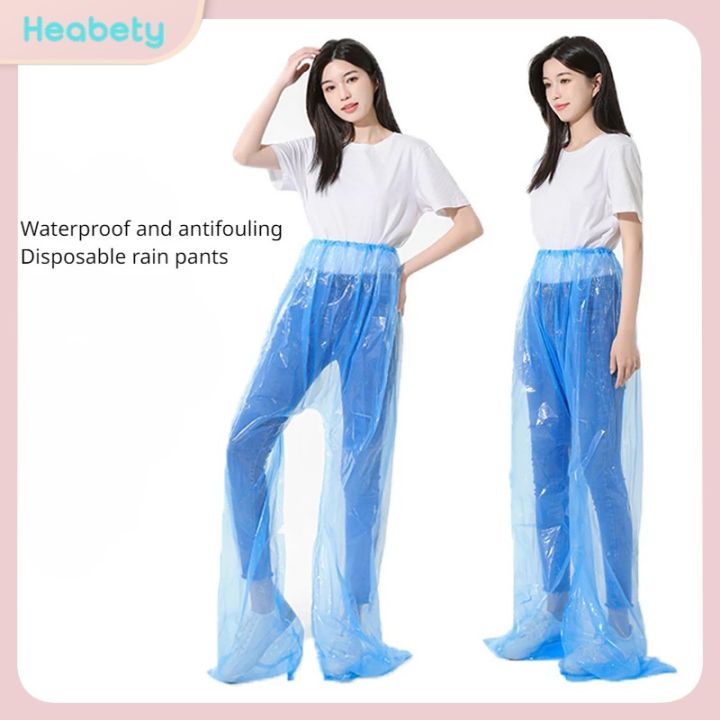 0 บาท⭐️⭐️⭐ Heabety กางเกงกันฝน เนื้อหนา เหนียว แขนจั๊ม กางเกงครุมรอง ...
