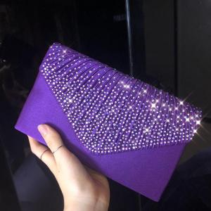 HOLILA Dazzling Sparkling Clutch Evening Bag Dinner Purse Women HandBag  Party Bag Shoulder Bag #15107