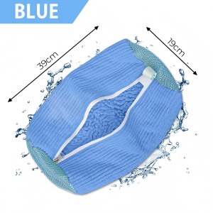 [SG stock]1PC Cylindrical Shoe Washing Bag Anti-Deformation Sneaker Protector Beg Dobi Kasut for Washer Dryer