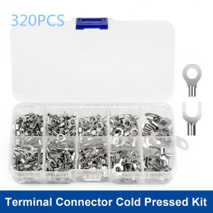 Set Terminal + Tang Kupas kabel skun Crimp Connector Kit 320 PCS + Plier Skun Kabel Ring Copper
