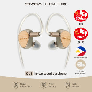 SIVGA Que 10mm Beryllium-Plated Diaphragm Dynamic Driver In-Ear Earphone Hi-Fi Sound Quality Wired Earbuds Wood Music Earpieces