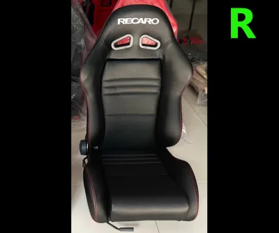 เบาะแต่งรถยนต์ เบาะ Recaro เบาะเรคาโร่ หนังดำตะเข็บแดง ฟรีขา-รางทั่วไป แปลงใส่ได้ทุกรุ่น มีของพร้อมส่ง