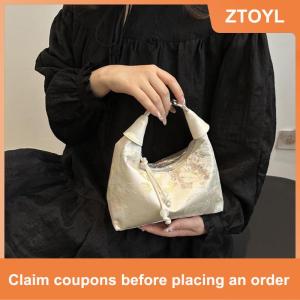 【ZTOYL】 Mới Trung Quốc Phong Cách Mỹ Thêu Phụ Nữ Túi Xách 2025 Mùa Hè Thời Trang Vai Túi Crossbody Hàng Ngày Đảng Tote Túi Xách Cho Phụ Nữ