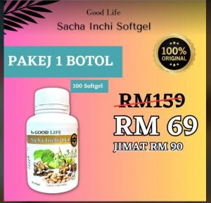 sacha inchi oil softgel 100 biji 510mg / Good life sacha inchi oil omega 369 high quality from natural plant / omega 269 17x better than fish oil