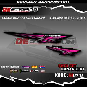 Stiker Astrea Grand Variasi Striping Honda Stiker List Simpel Elegan LA0741