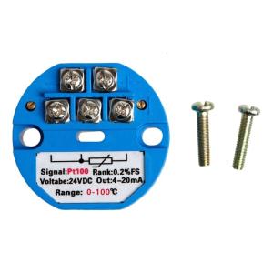 High Performances Temperature Transmitter PT100 Sensors 4-20mA Output for Industrial Application Excellent Performances