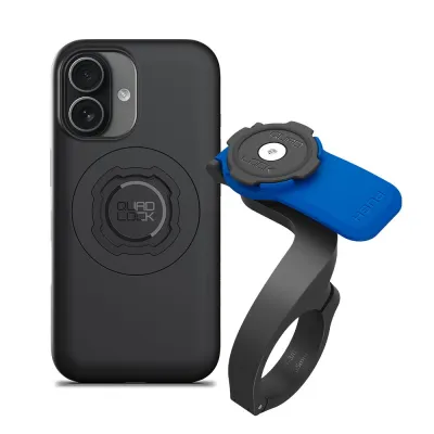 Quad Lock Out Front Bike Phone Mount V3 Kit with MAG Phone Case for iPhone