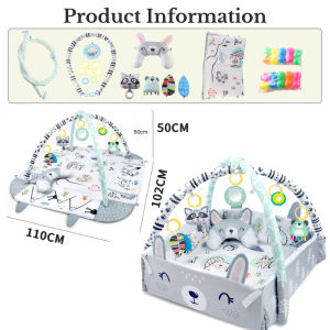 LUCKYBABE Infant Play Mat with Ball Pit Crawling Pad and Play Gym Ideal for Newborns and Safe Exploration Developmental Activity Center