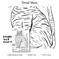Áp phích trừu tượng David shrigley tranh tường hình ảnh hổ Tai nghe cua Kem mèo Tranh vải bố trang trí phòng khách. 