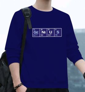 Promo Sweater Keren Crewneck Trendy Sweatshirt Kasual  Kaos Elegan Sweter Cowok Genius Kekinian