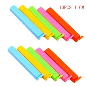 10Pcs Portable Kitchen Storage Food Snack Seal Sealing Bag Clips Sealer Clamp Plastic Kitchen Storage Tools wholesale
