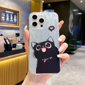 Honor X9B 90 Lite X7B X8B 70 X8 X6A X7A X9A X9 100 200 Lite Magic 5 6 Pro Funny Black Cat Cartoon Phone Case