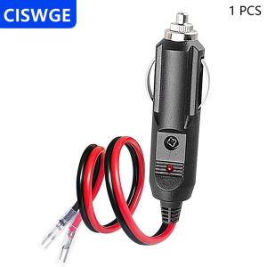 [COD] CISWGE AUTOPARTS 1 2pcs xe hợp nhất Thuốc lá nhẹ hơn Nam cắm thay thế 12V Thuốc lá nhẹ hơn dây cho lốp Inflator máy bơm không khí