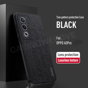 Tree Grain Leather Cover For Oppo A3 Pro 5G Case Oppo A3 Pro 5G A3Pro OppoA3Pro 5G 2024 Protective Anti fall and Shockproof Phone Case