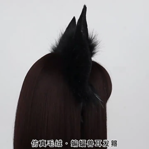 Dark BAT hairband Anime tiệc cosplay BAT Headband tai con vật hình ảnh động bờm tóc cho đóng vai