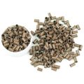 3.5mm Long Copper Flared Flaring Micro Rings Tube Euro Locks for Feather Human Hair Extensions Tools Accessories (2500Pcs Mix Color). 