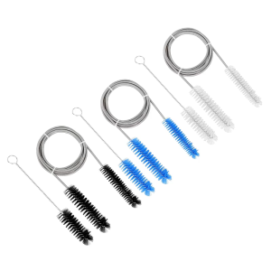 Double Ended Steel Flexible Spring Tube Brush Set for Aquariums Filter Hoses and Lab Pipe Maintenance Cleaning Tool