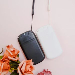 Card Spray Bottle Keychain Lanyard - 30ml Portable Pocket Spray Bottle for Hand Sanitizer & Air Freshener Multi-use Polypropylene (PP) U-Shaped Card Slot Press Spray Multi-color