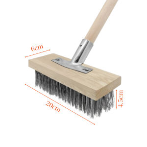 Chổi sắt chà rêu sợi inox không gỉ chà sân vườn bể bơi lối đi chuồng trại