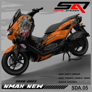 Decal Sticker Custoom Full Body NMAX NEW 2020-2023 Decal Stiker Variasi Motor NMAX NEW SDA.05