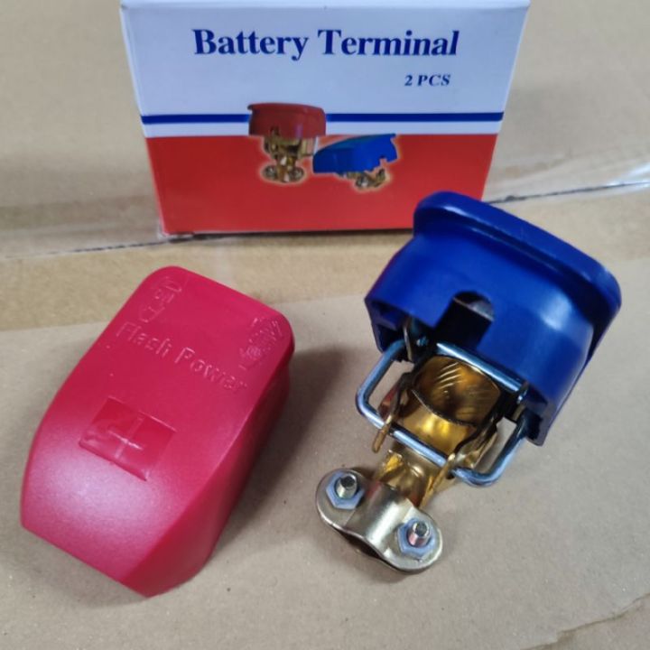 Battery Terminal Heavy Duty Copper Quick Release Car Boat Rv 1Set/2pcs