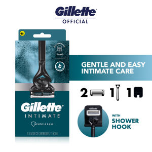 Gillette Intimate Manscape Razor Men’s Intimate Razor Gentle and Easy to Use Designed For Groin Area 1 Razor Handle 2 Razor Blade Refills