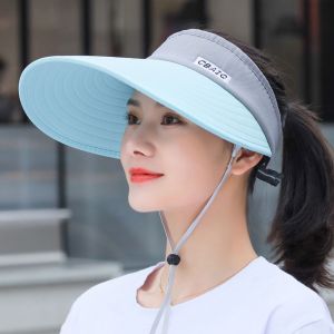 SOTOP Adjustable Casual Wide Brim Breathable Cycling Ladies Outdoor Visor Summer Sun Cap Empty Top Suncap Beach Cap