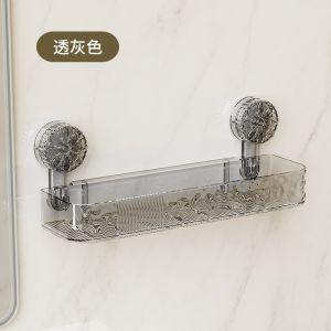 Bathroom rack Wall-Mounted rack bathroom shelf Suction Cup bracket without No-Drill corner shelf