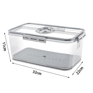Bread Preservation Sealing Bread Toast Storage Container Kitchen Food Fresh-Keeping Organizer with Snap Time Recording