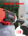 JLD 350N.M Impact Wrench 48Vf bor cas 2 baterai promo Brushless impact jld tool 48v original impact baterai pembuka baut mobil mesin bor baterai cordless impact driver set with koper kayu/tembok/CVT. 