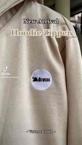 Hoodie Polos Pria Zipper Sweater Dewasa Resleting Bahan Fleece Tebal Kekinian Cewek Cowok