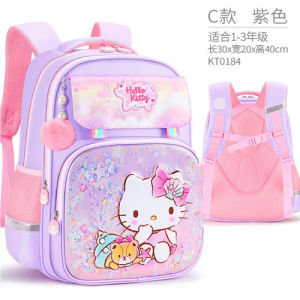 Hello Kids Backpack Girls Origin Genuine Kawaii Schoolbags Sanrio Backpack Purse Kids Bags for Girls Zipper Purse Backpack
