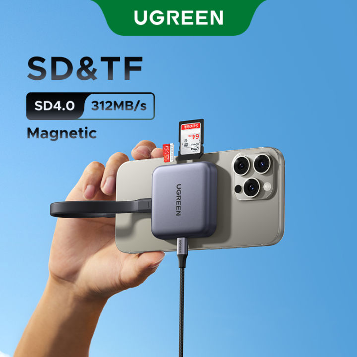 Ugreen Charger Magnetic Type C UGREEN MagFlow Magnetic 3-in-1 USB