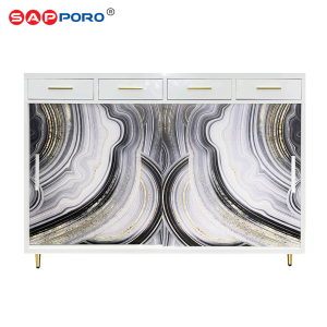 [ LUAR JABODETABEK ] SAPPORO ELBA - Lemari sepatu besi pintu geser | Steel shoe cabinet