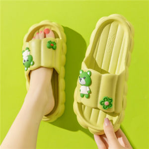 Free Shipping Thick-Soled Slippers For Women Cute Bow Design Suitable For Indoor Wear In Summer And With Non-Slip Soles