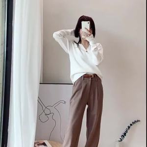 Thắt lưng Lovito mặt kim loại phong cách thường ngày cơ bản cho nữ L60AD099 (Kaki/Nâu/Đen)